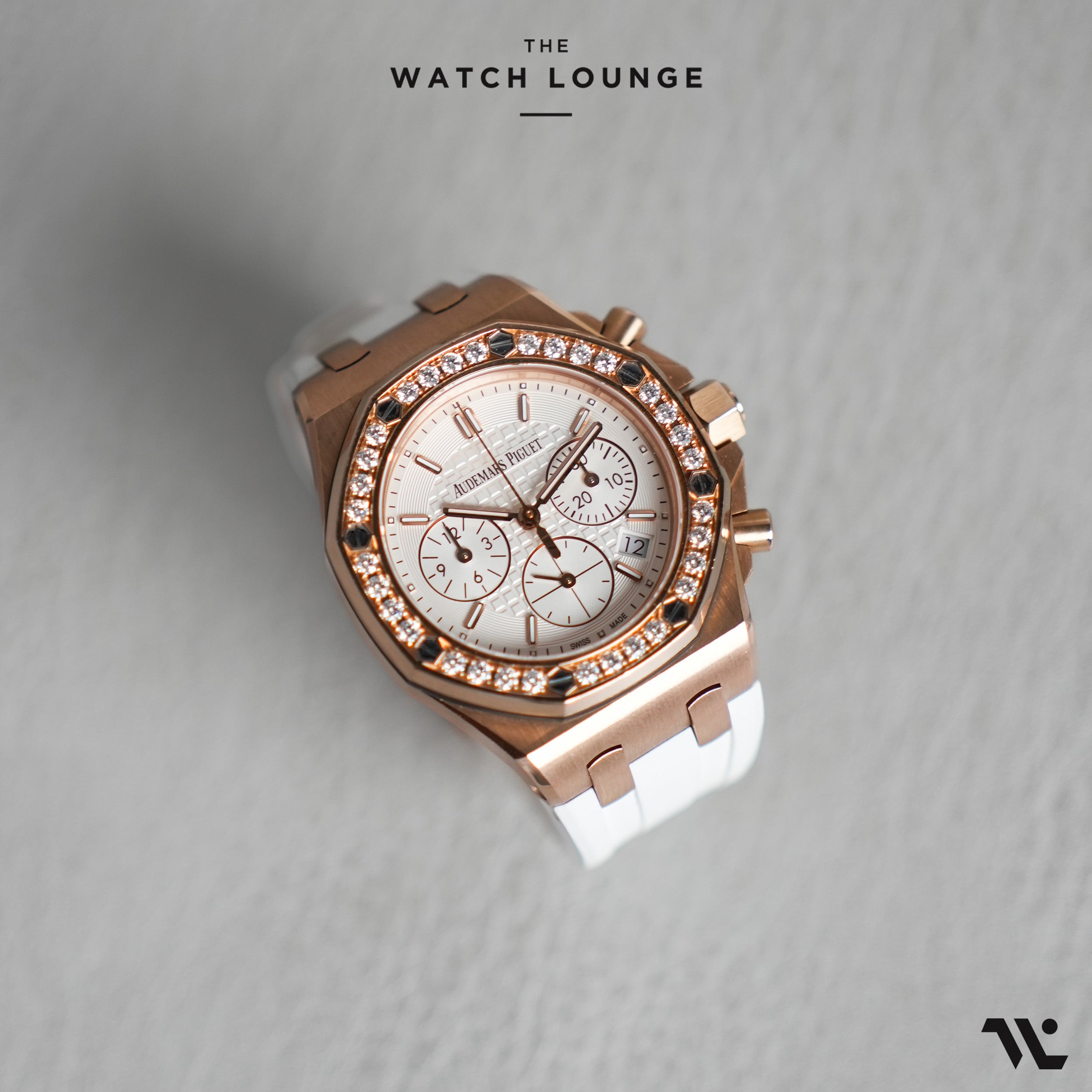 Royal Oak Chronograph Rose Gold with Factory Diamonds Bezel