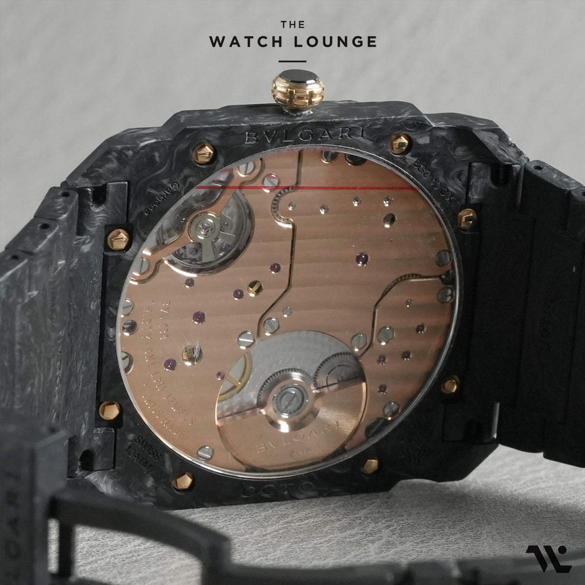 Octo Finissimo Forged Carbon with Gold Accents Ref. 103779