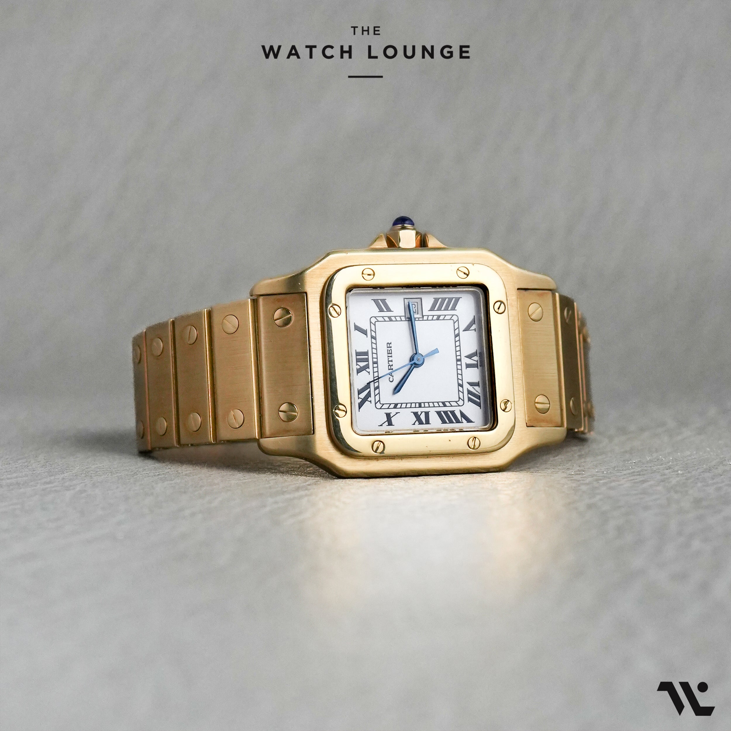 Vintage Santos Carrée 'Or Massif'