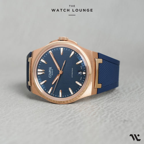 Antarctique Mount Erebus with Blue Dial and Rose Gold Case ref. 1544-FG