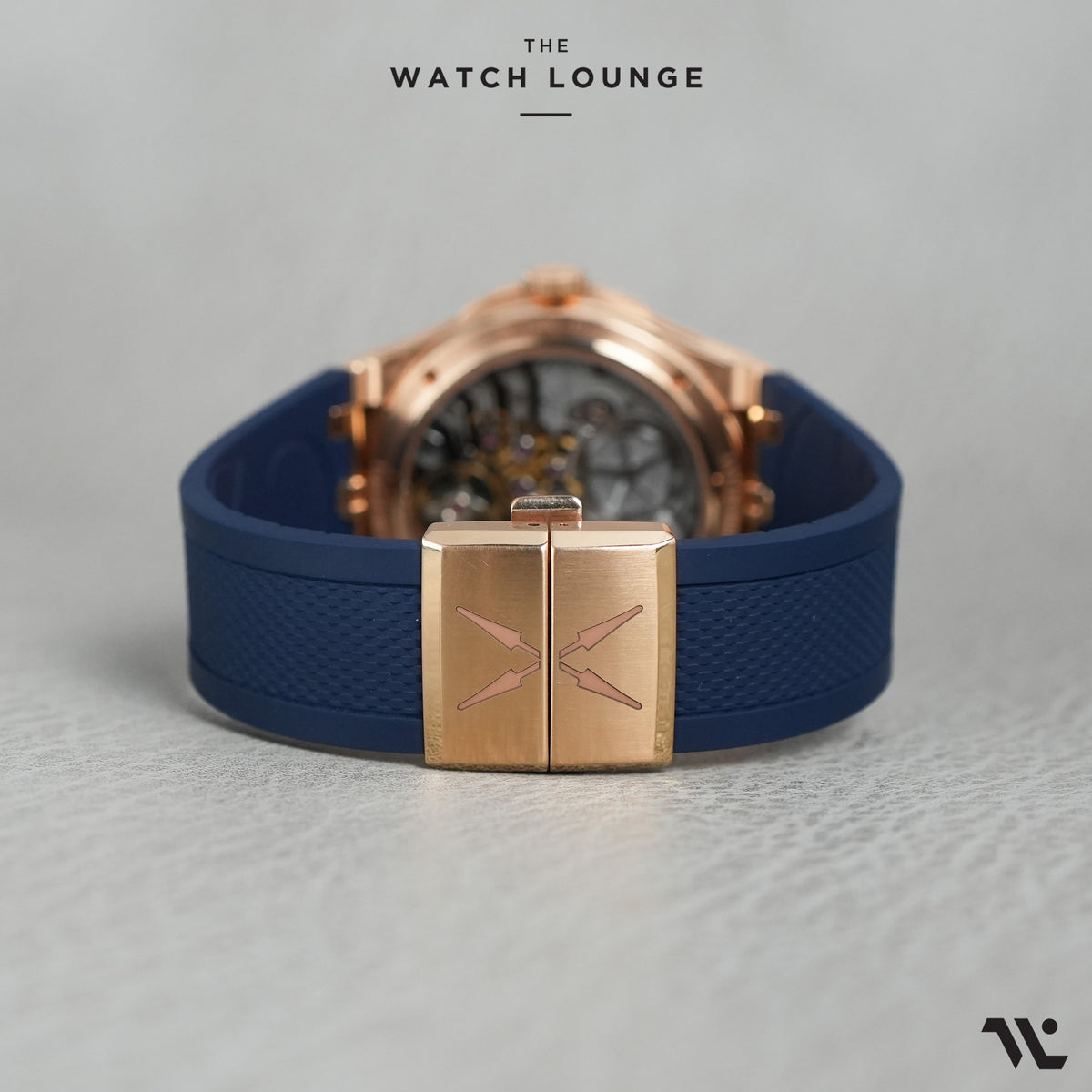 Antarctique Mount Erebus with Blue Dial and Rose Gold Case ref. 1544-FG