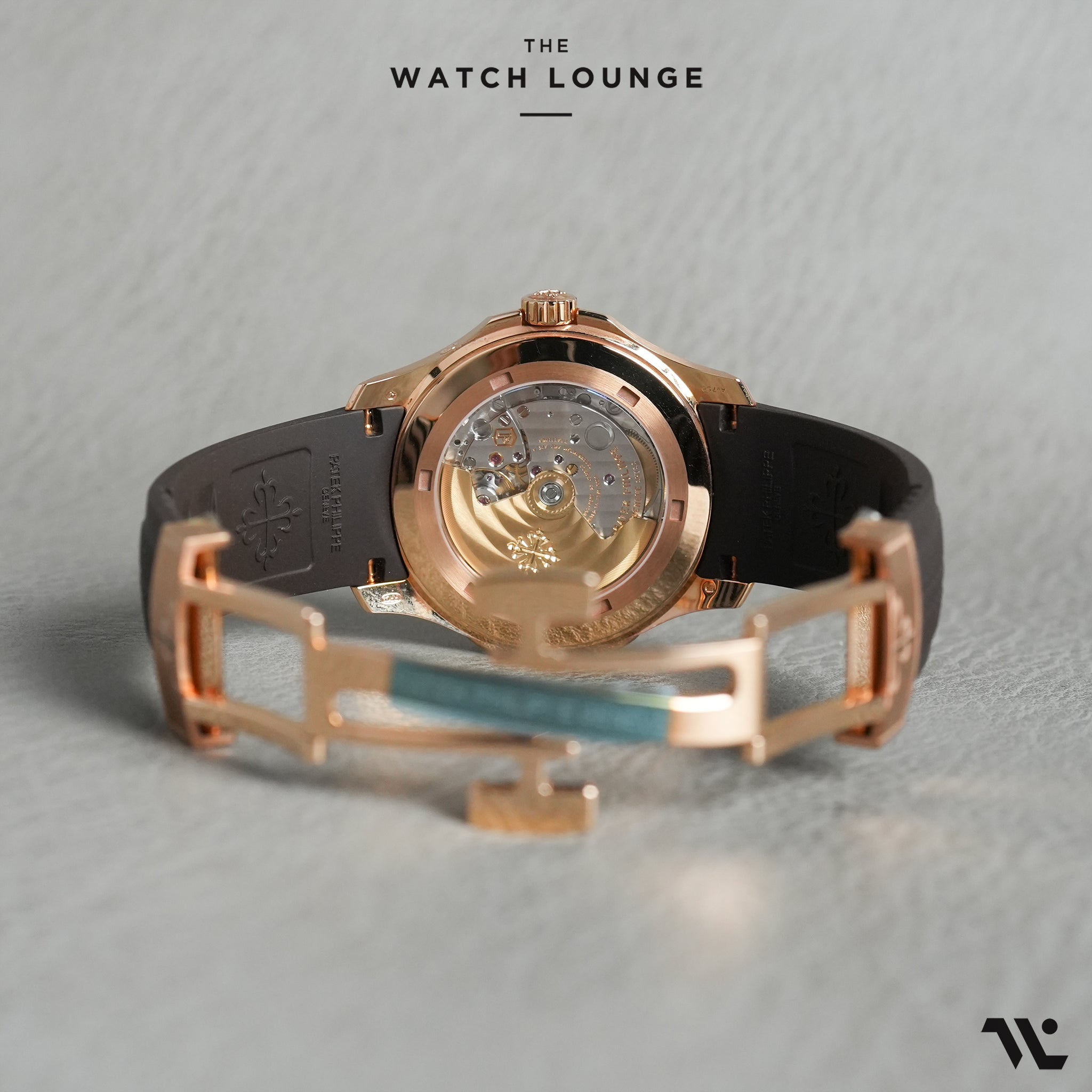 NOS Aquanaut Travel Time Brown Dial Rose Gold