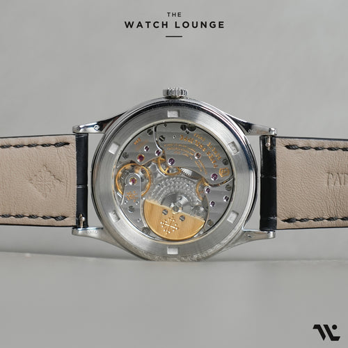 Calatrava with Cloissoné Enamel Dial depicting Japanese Cherry Blossoms ref. 5077P