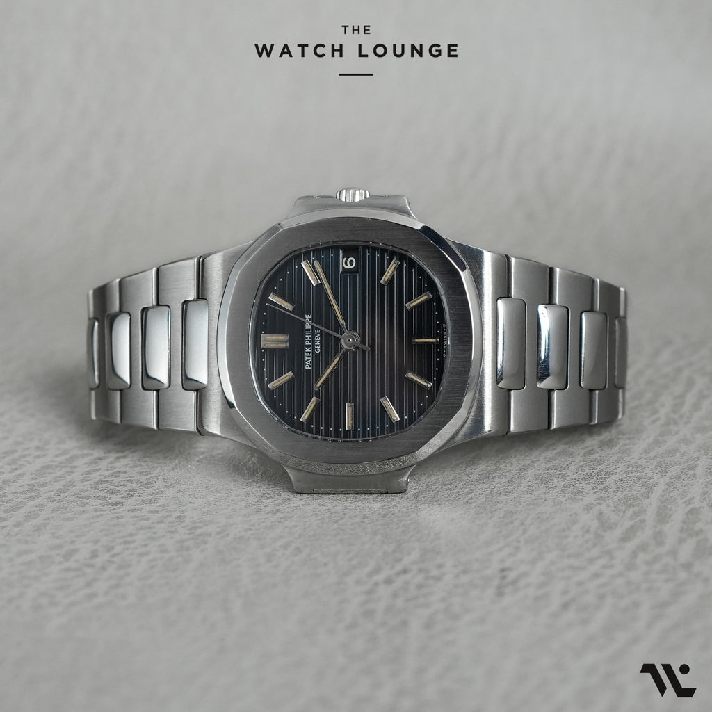 Vintage Patina 1st Gen 3800 Patek Philippe Nautilus Blue Dial Stainless Steel