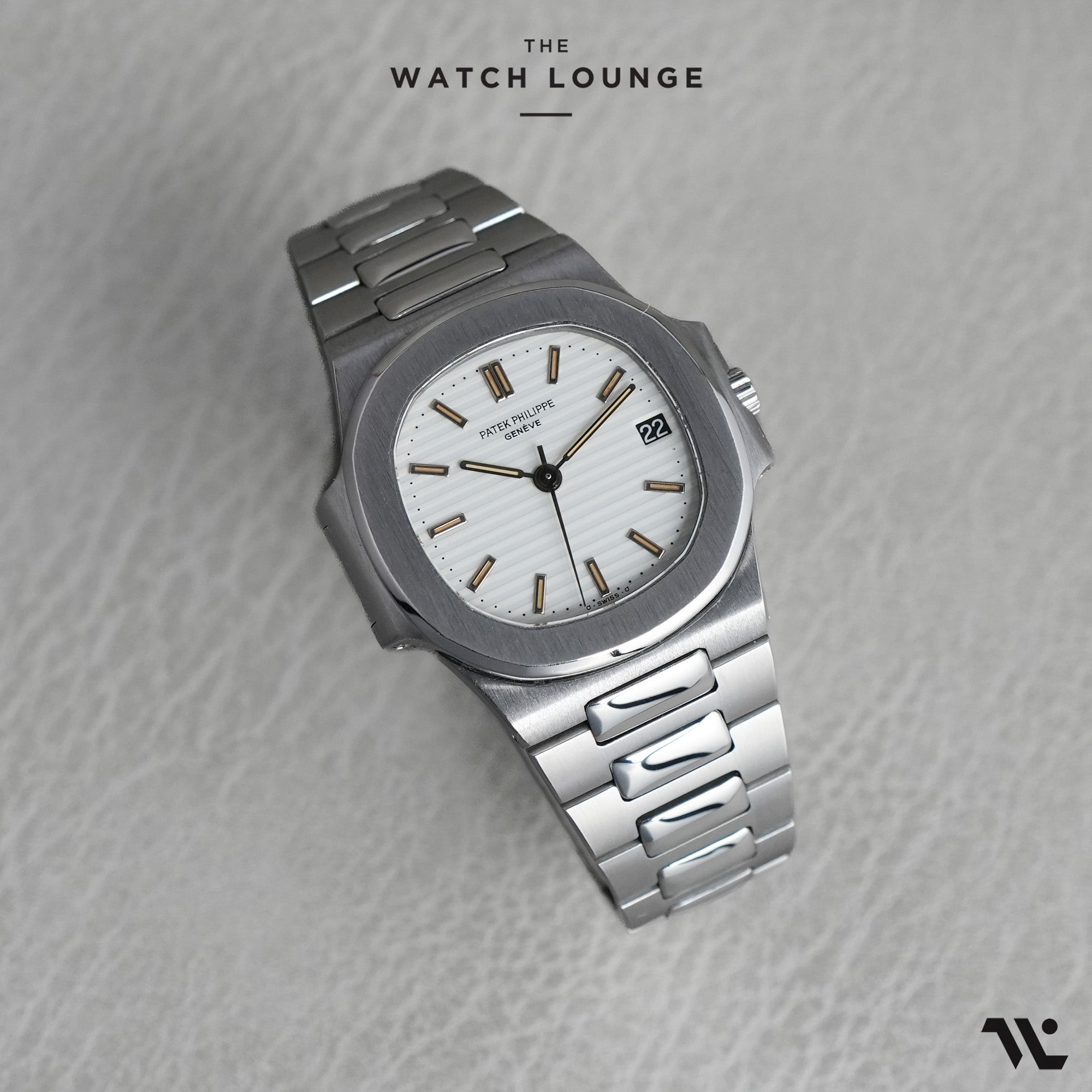 Nautilus First Series 3800 White Dial with Black Date Wheel