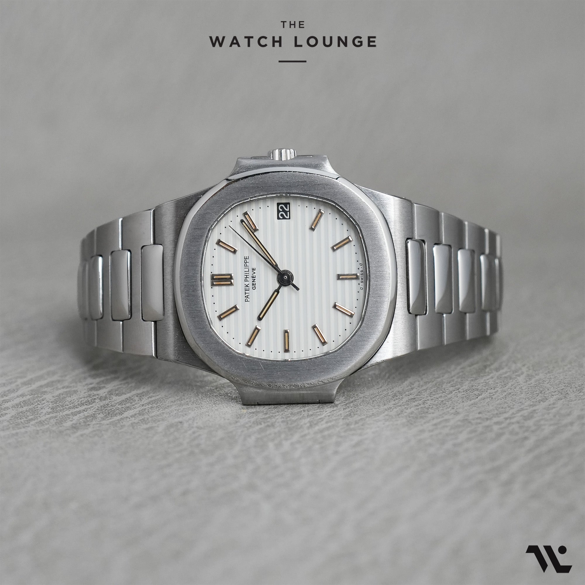 Nautilus First Series 3800 White Dial with Black Date Wheel