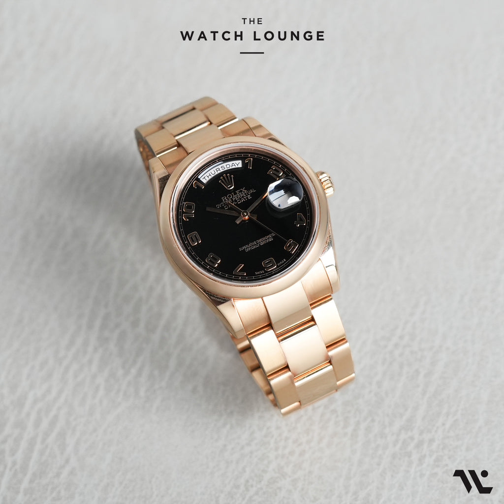 President Day-Date Black Dial and Arabic Numerals