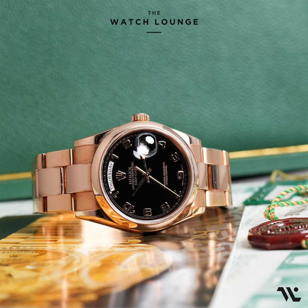 President Day-Date Black Dial and Arabic Numerals