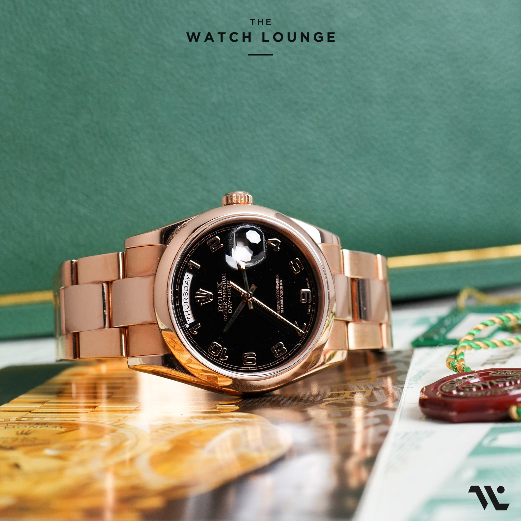 President Day-Date Black Dial and Arabic Numerals