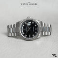 Day-Date Fluted Bezel Black Dial with Jubilee Bracelet ref. 118239