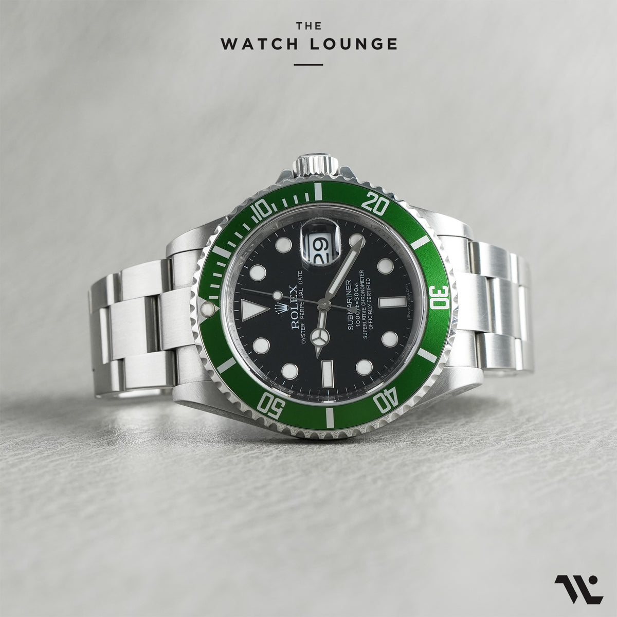 Submariner Kermit Green Bezel with Black Dial Ref. 16610LV