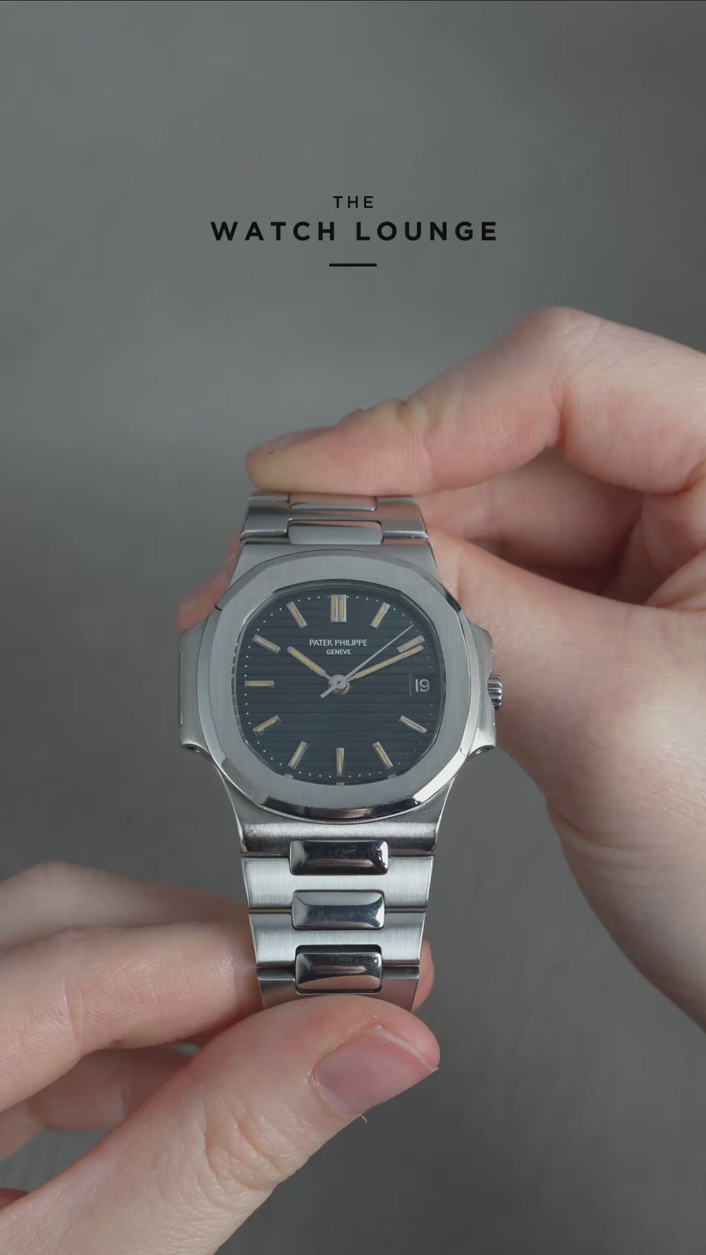 Vintage Patina 1st Gen 3800 Patek Philippe Nautilus Blue Dial Stainless Steel