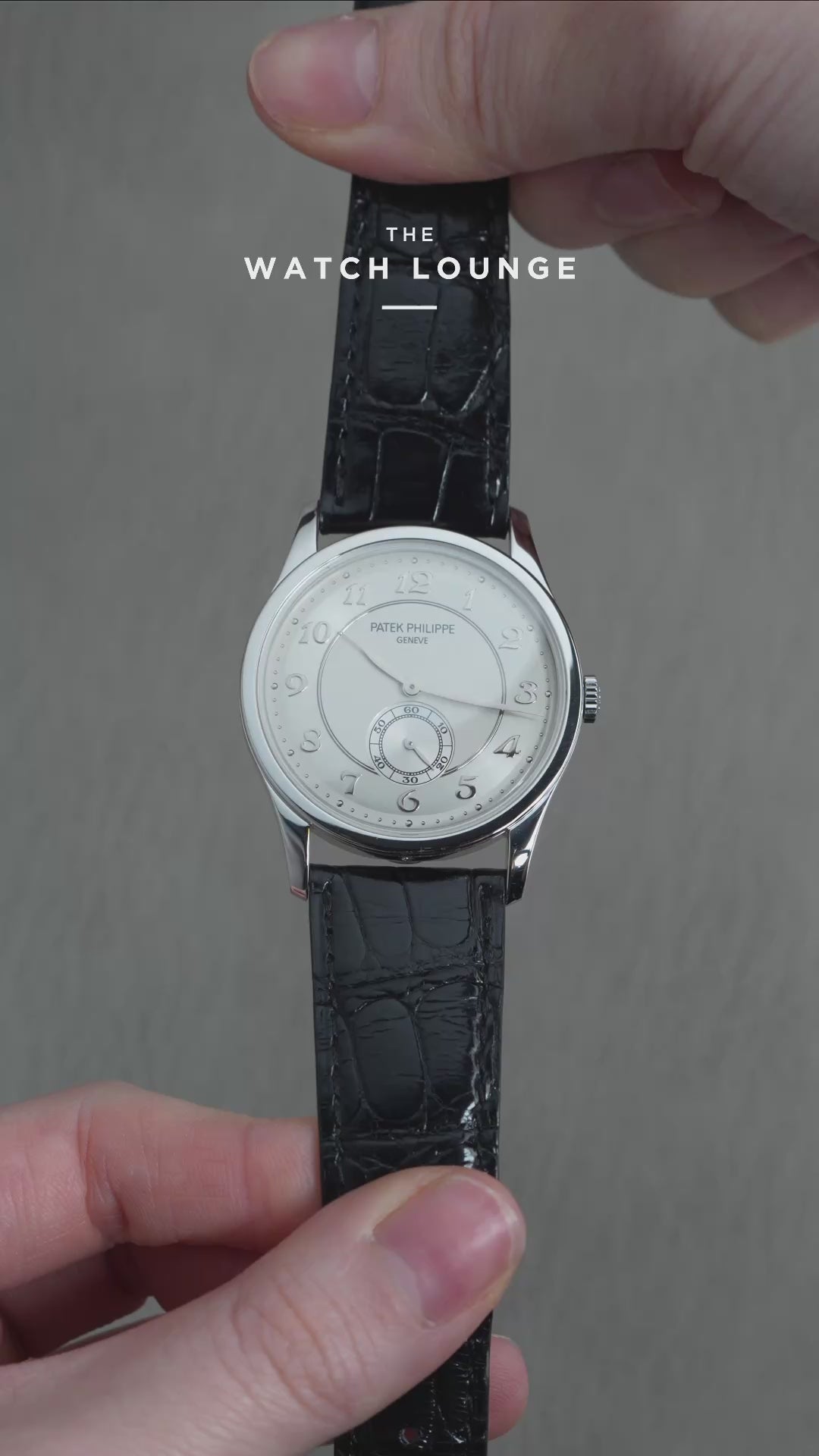Calatrava 5196P Silver-Grey Dial and Arabic Numerals
